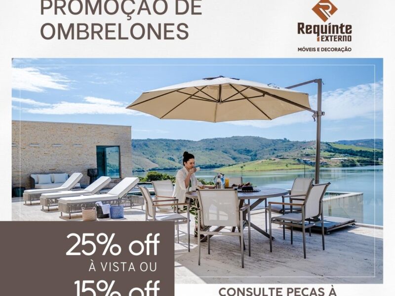 Descontos de até 25% nos ombrelones